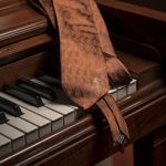 Cigars Miliari Limited Edition Pure silk tie Made in Italy on the piano